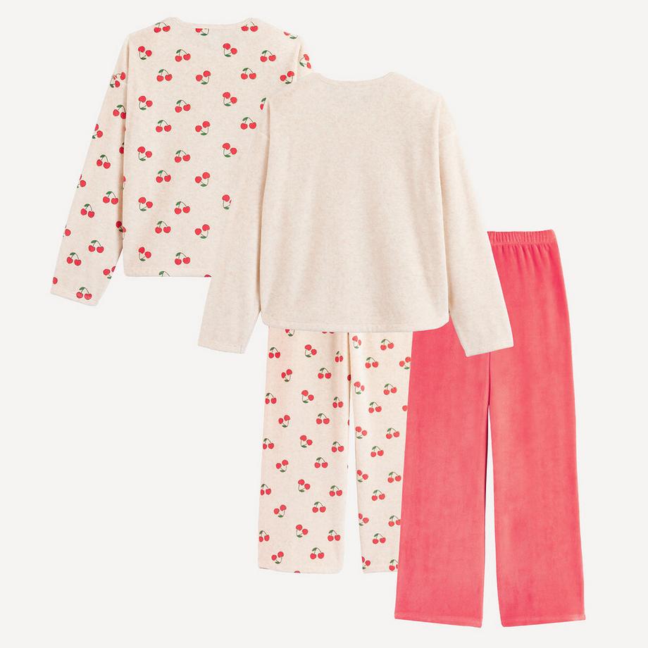 La Redoute Collections  Doppelpack Schlafanzüge aus Samt 