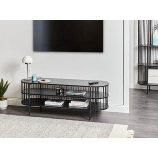 Beliani Meuble TV en MDF Rétro BIRSON  