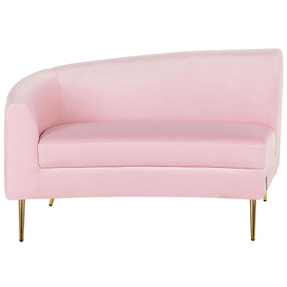 Beliani Canapé arrondi en Velours Moderne MOSS  