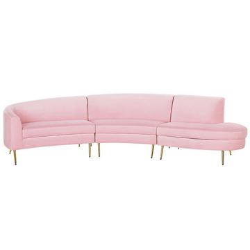 Halbrundes Sofa aus Samtstoff Modern MOSS