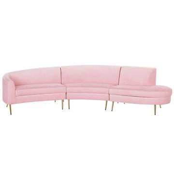 Halbrundes Sofa aus Samtstoff Modern MOSS