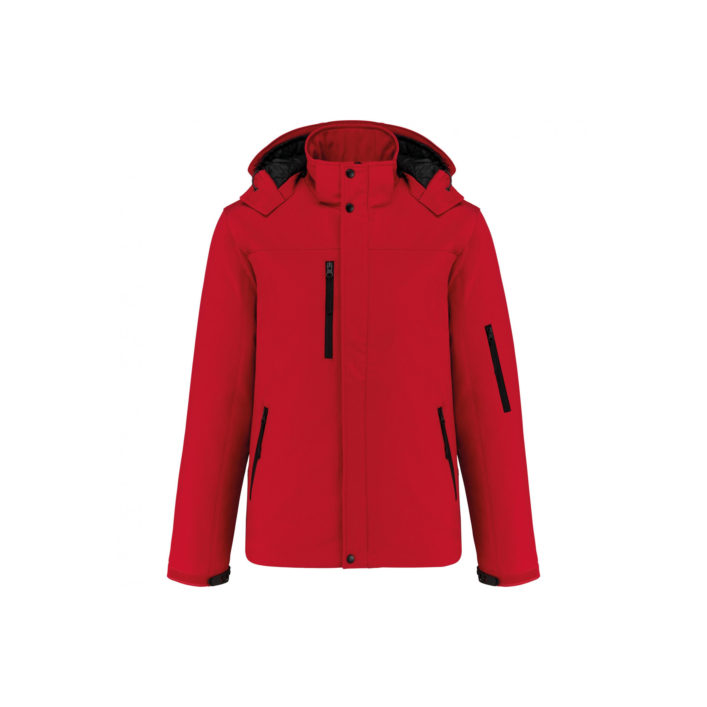 Kariban  fleece-gefütterte softshelljacke it kapuze 