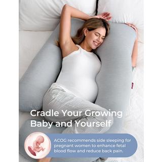 Momcozy U-förmiges Stillkissen mit kühlendem Bezug  