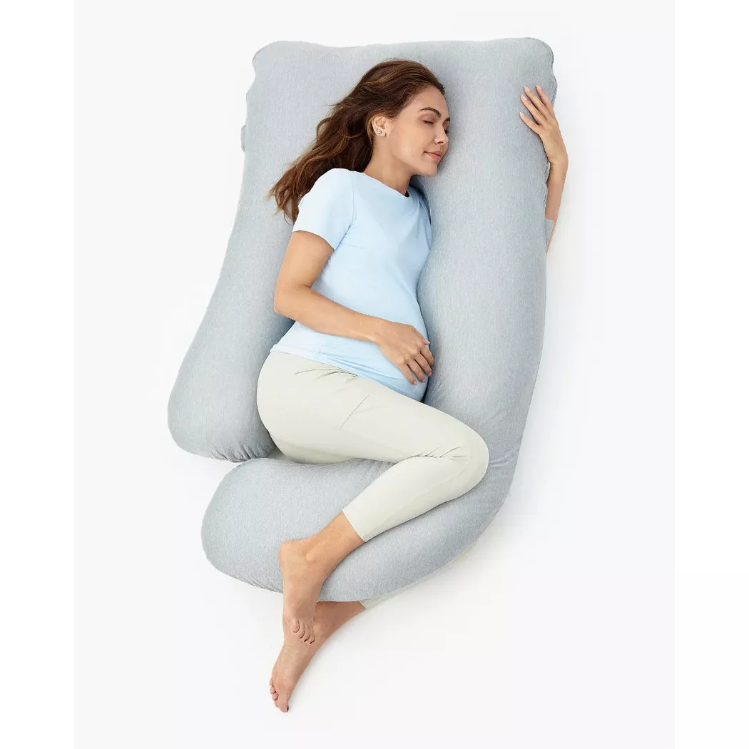 Momcozy Stillkissen "Schwangerschaftskissen mit kühlendem Stoff 148 x 78 cm"