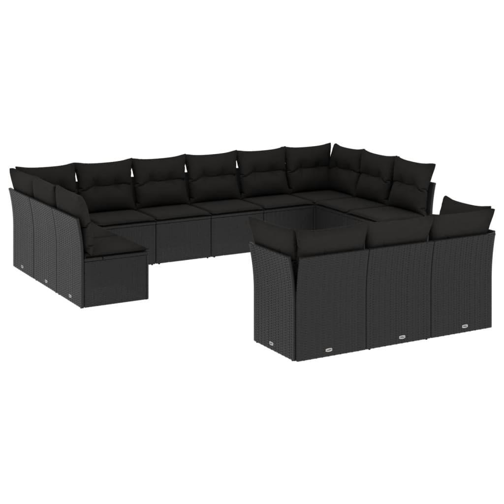 VidaXL set divano da giardino Polirattan  