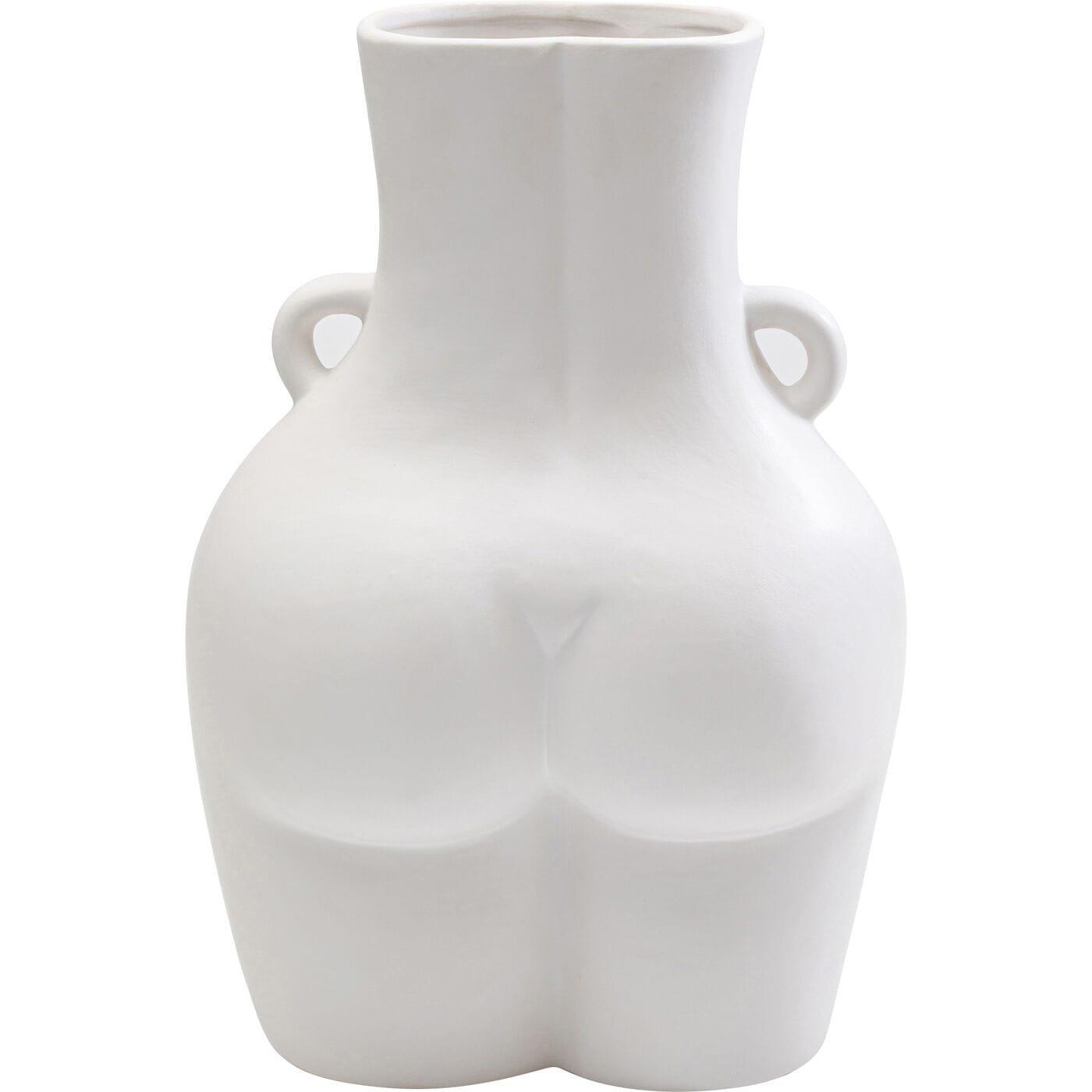 KARE Design Vase Donna weiss 40  