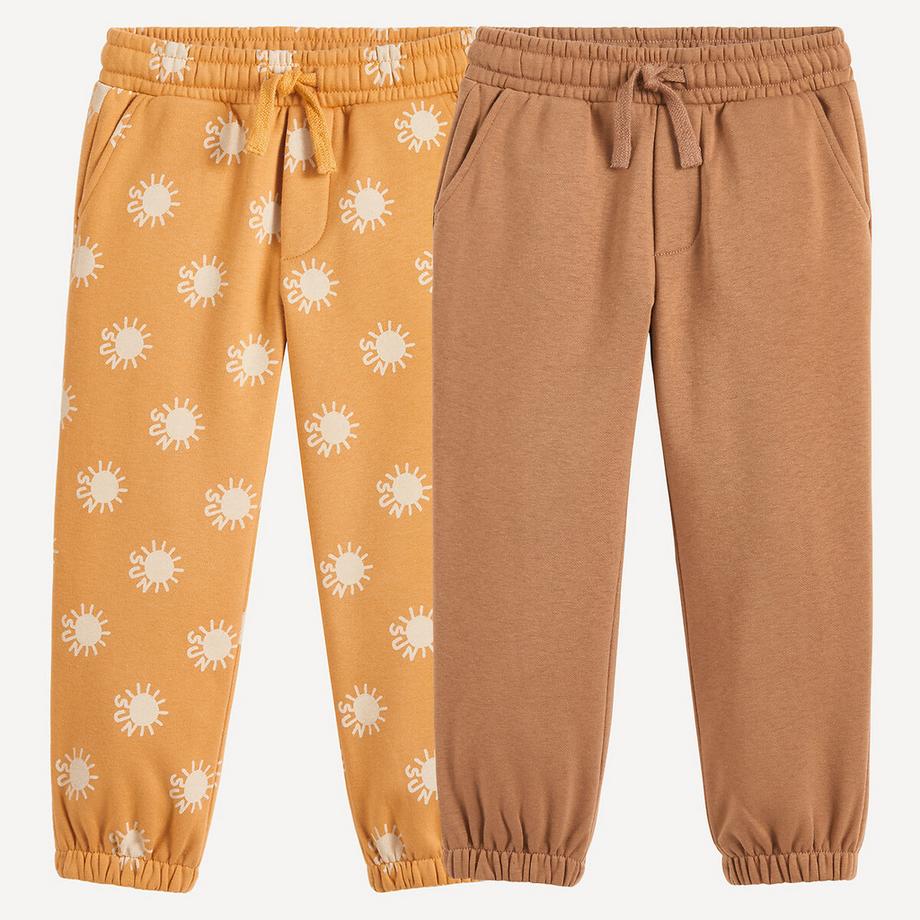 La Redoute Collections  Lot de 2 pantalons de jogging en molleton 