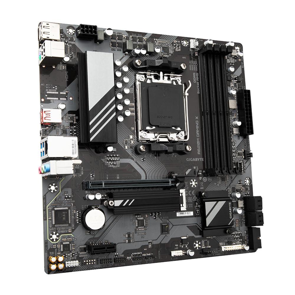 Gigabyte  A620M GAMING X Scheda Madre - Supporta CPU AMD Ryzen 8000, 8+2+1 Fasi VRM Digitale, fino a 8000MHz DDR5 (OC), 1xPCIe 4.0 M.2, GbE LAN, USB 3.2 Gen 2 