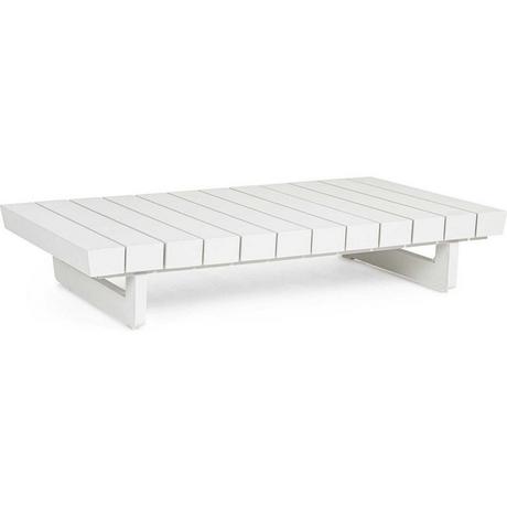 mutoni Tavolino da giardino Infinity bianco 126x73  