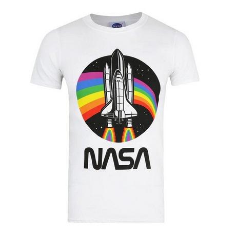 Nasa Space Shuttle Regenbogen Logo T-Shirt  