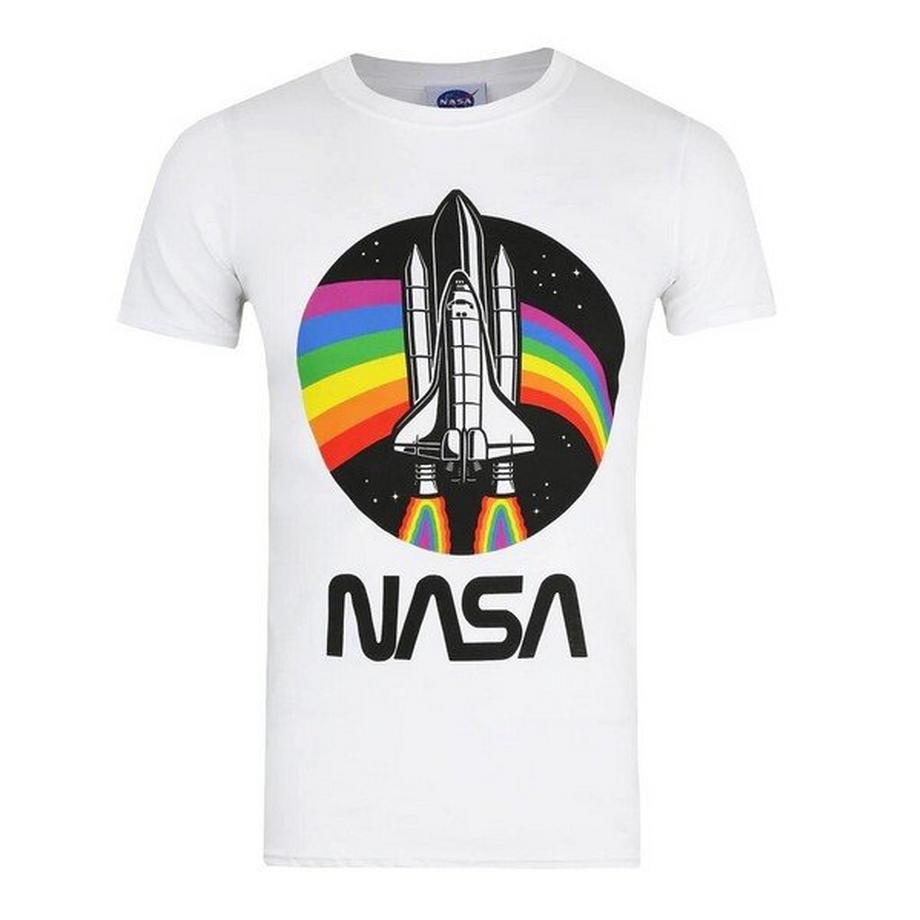 Nasa Space Shuttle Logo Arcobaleno T-Shirt  