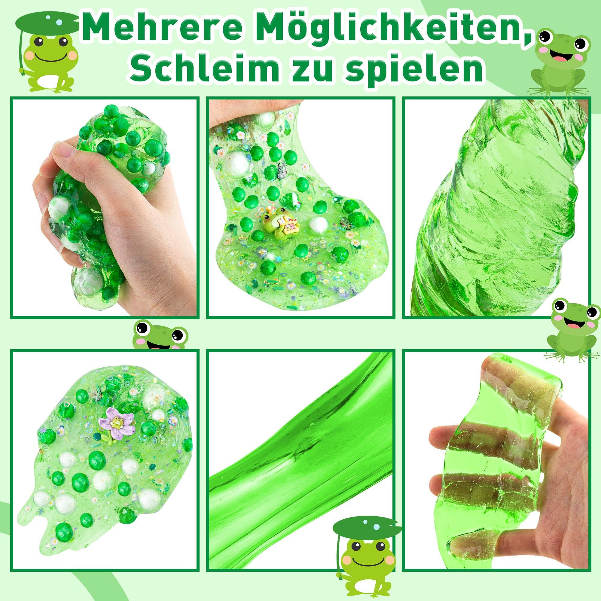 Activity-board  Frosch-Klarschleim-Klarschleim-Set mit 9 Schleimzusätzen, Slime Kids 