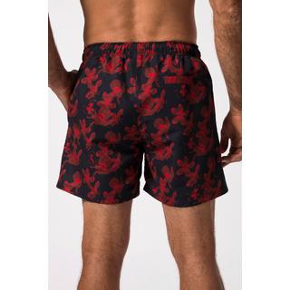 JP1880  Shorts da mare con cintura elastica e stampa floreale 