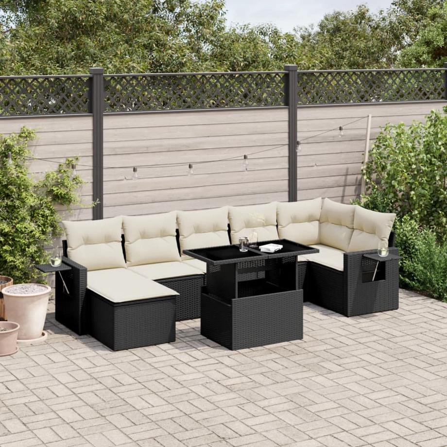 VidaXL set divano da giardino Polirattan  