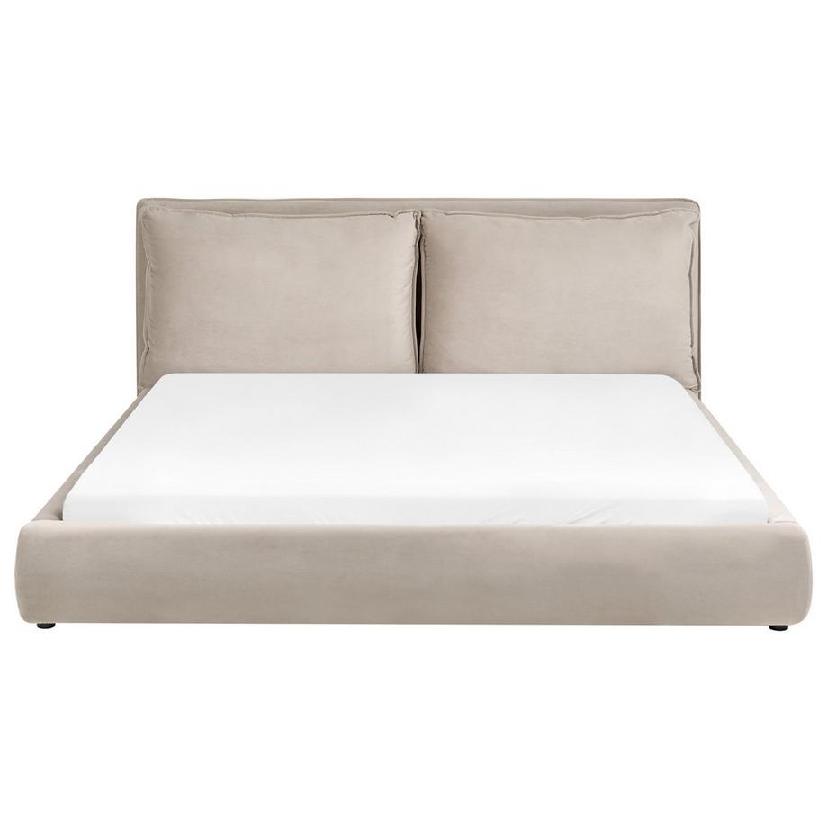 Beliani Letto en Velluto Scandinavo BAJONNA  