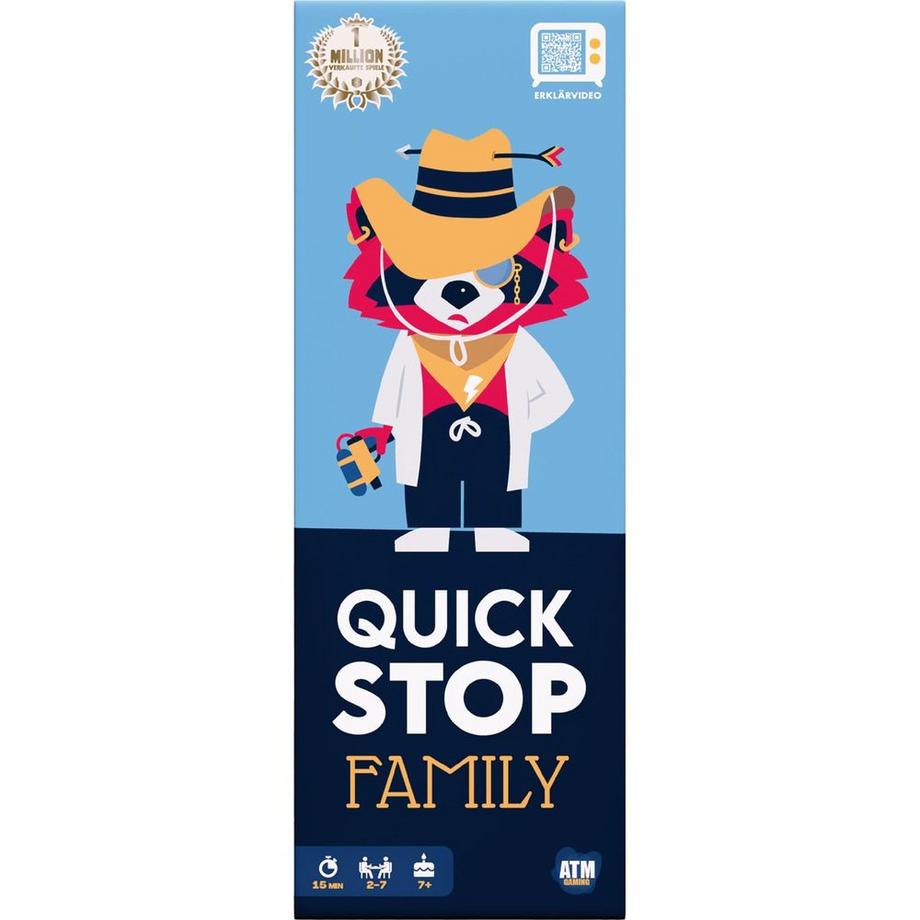 Max Bersinger  Kartenspiel Quickstop Familien-Edit 