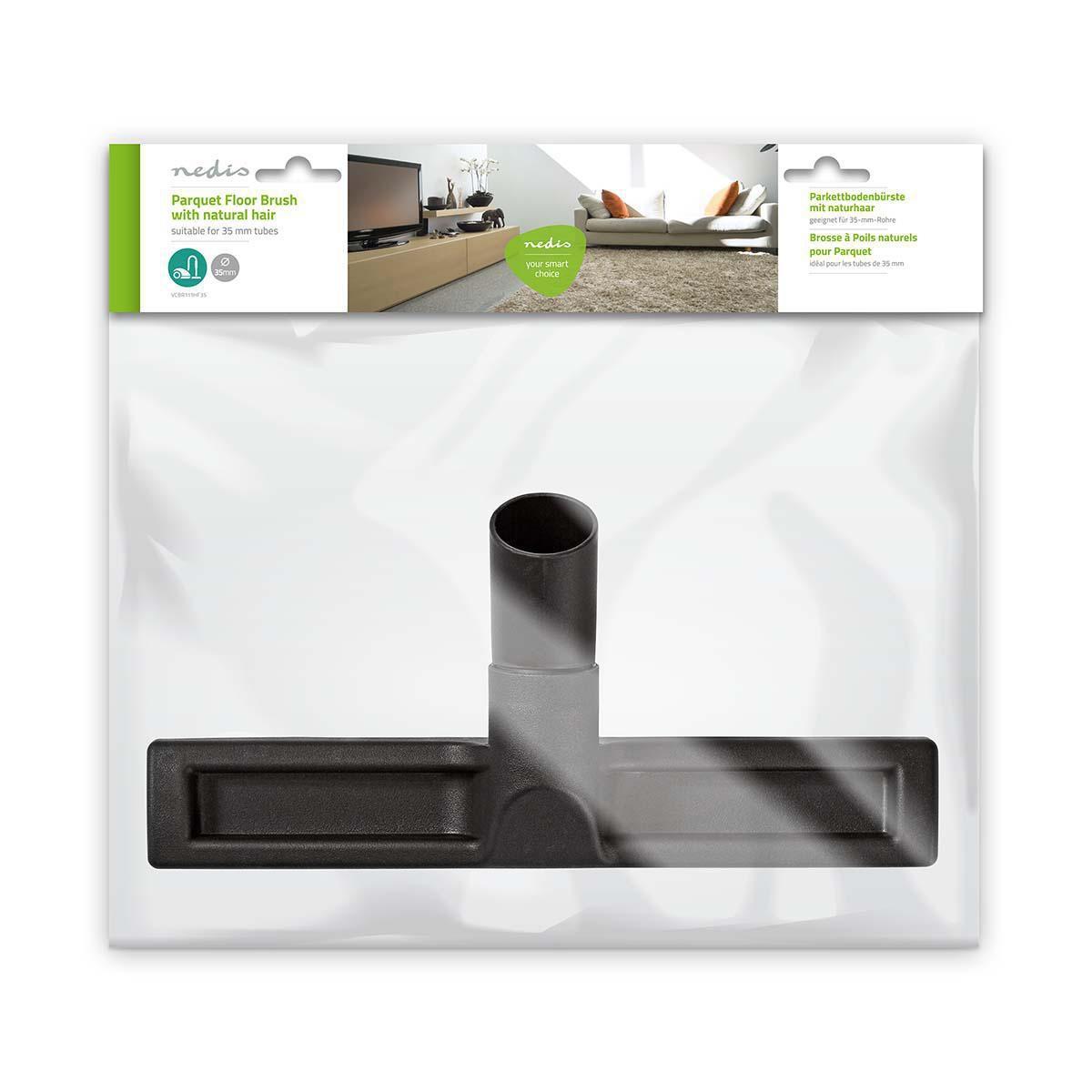 Nedis Brosse à parquet | Cheveux naturels | Remplacement pour : Bosch / Miele / Panasonic / Rowenta / Samsung / Siemens  