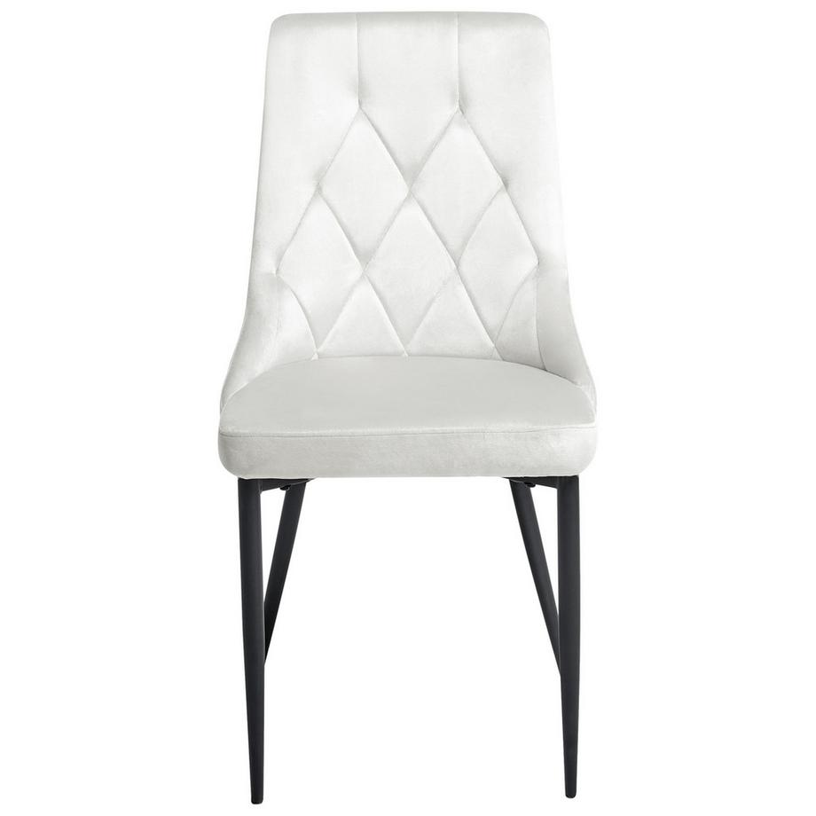 Beliani Set di 2 sedie da pranzo en Velluto Glamour AVENIR  