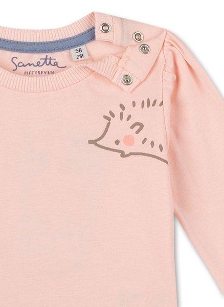 Sanetta Fiftyseven  Baby Mädchen-Shirt langarm Little Spikes rosa 