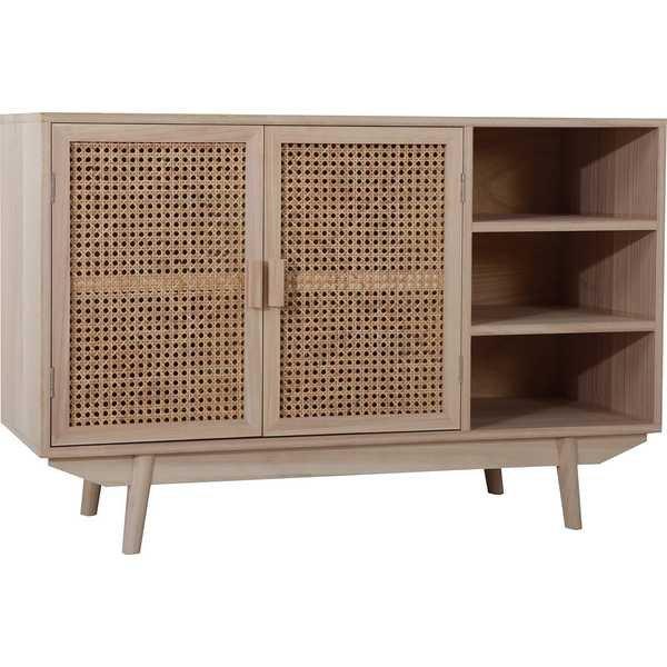 mutoni Credenza in vimini rattan 100x36x65 naturale  