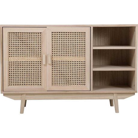 mutoni Buffet en rotin tressé 100x36x65 naturel  