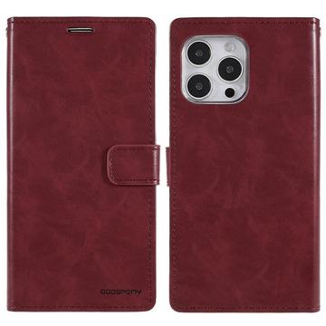 iPhone 14 Pro Max - Blue Moon Étui Cartes bordeaux