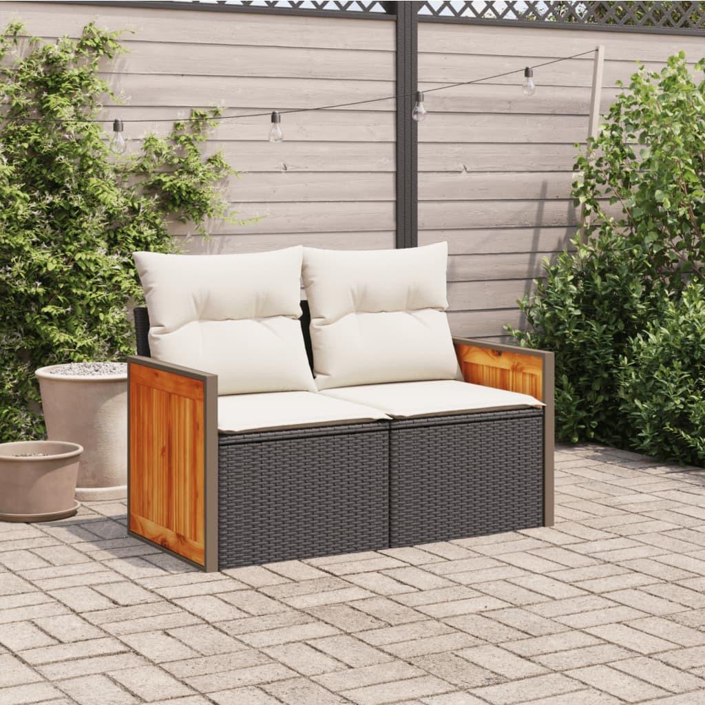 VidaXL Canapé de jardin rotin synthétique  