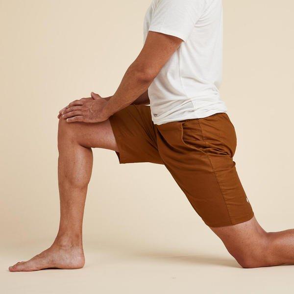 KIMJALY  Shorts Yoga Herren braun 