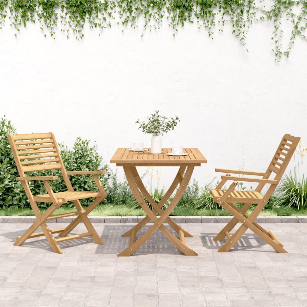 VidaXL Chaise de jardin bois d'acacia  