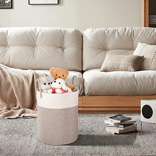 Alopini Wäschekorb aus gewebter Baumwolle  