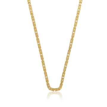 Collier chaine royale or jaune 750, 2.3mm, 50cm