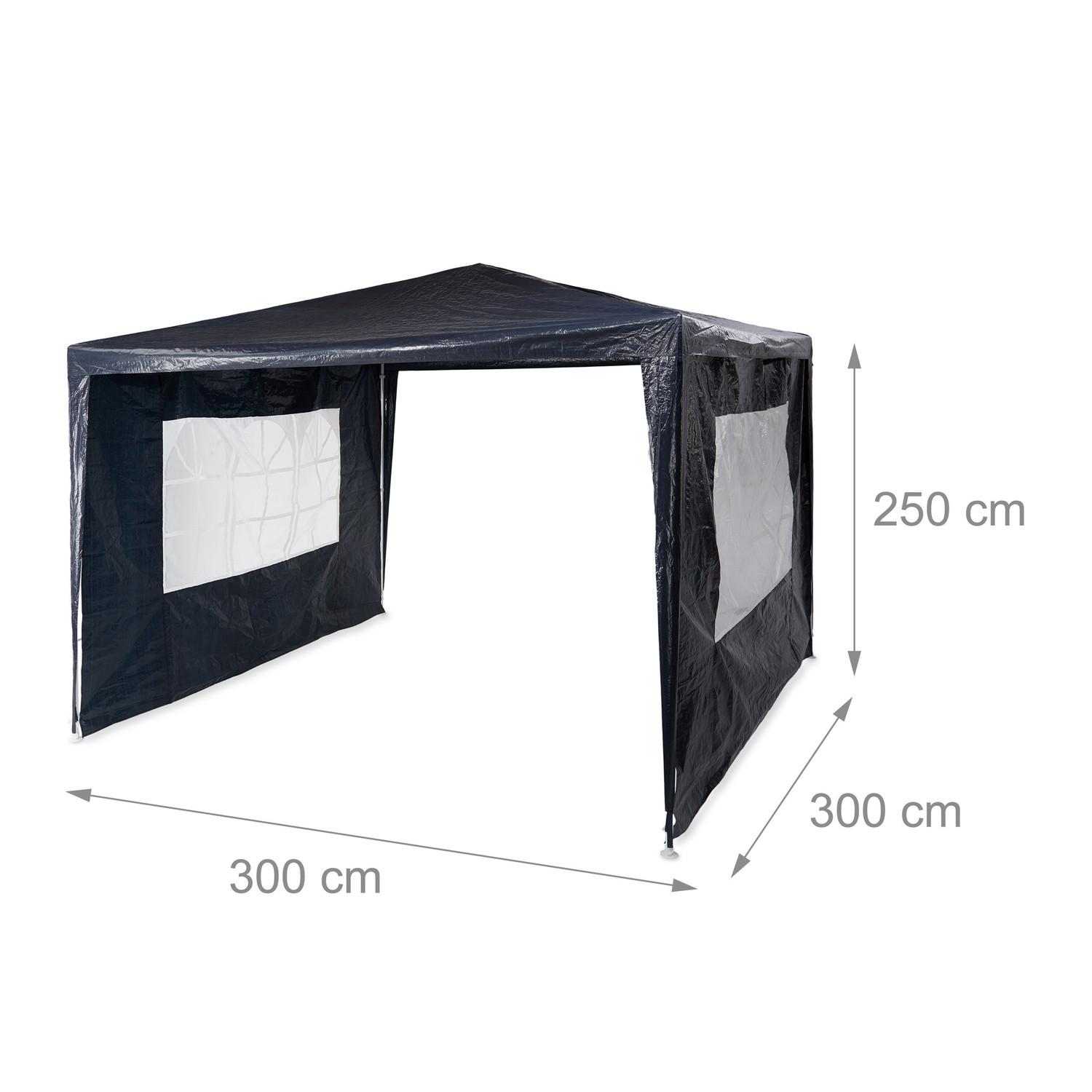Northio Tente de fête 3x3 m 2 murs  