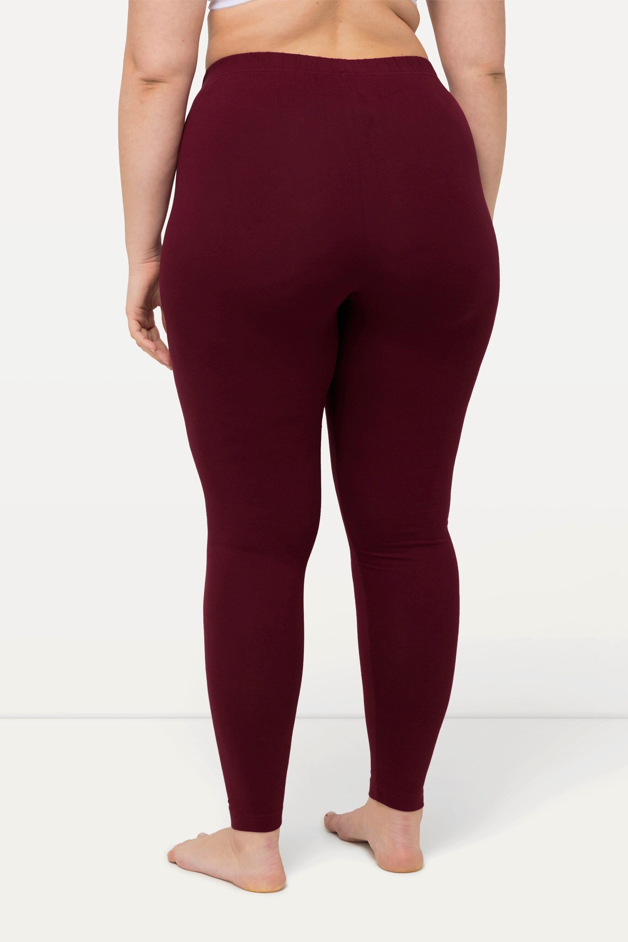 Ulla Popken  Legging en coton avec taille élastique, coupe Slim 