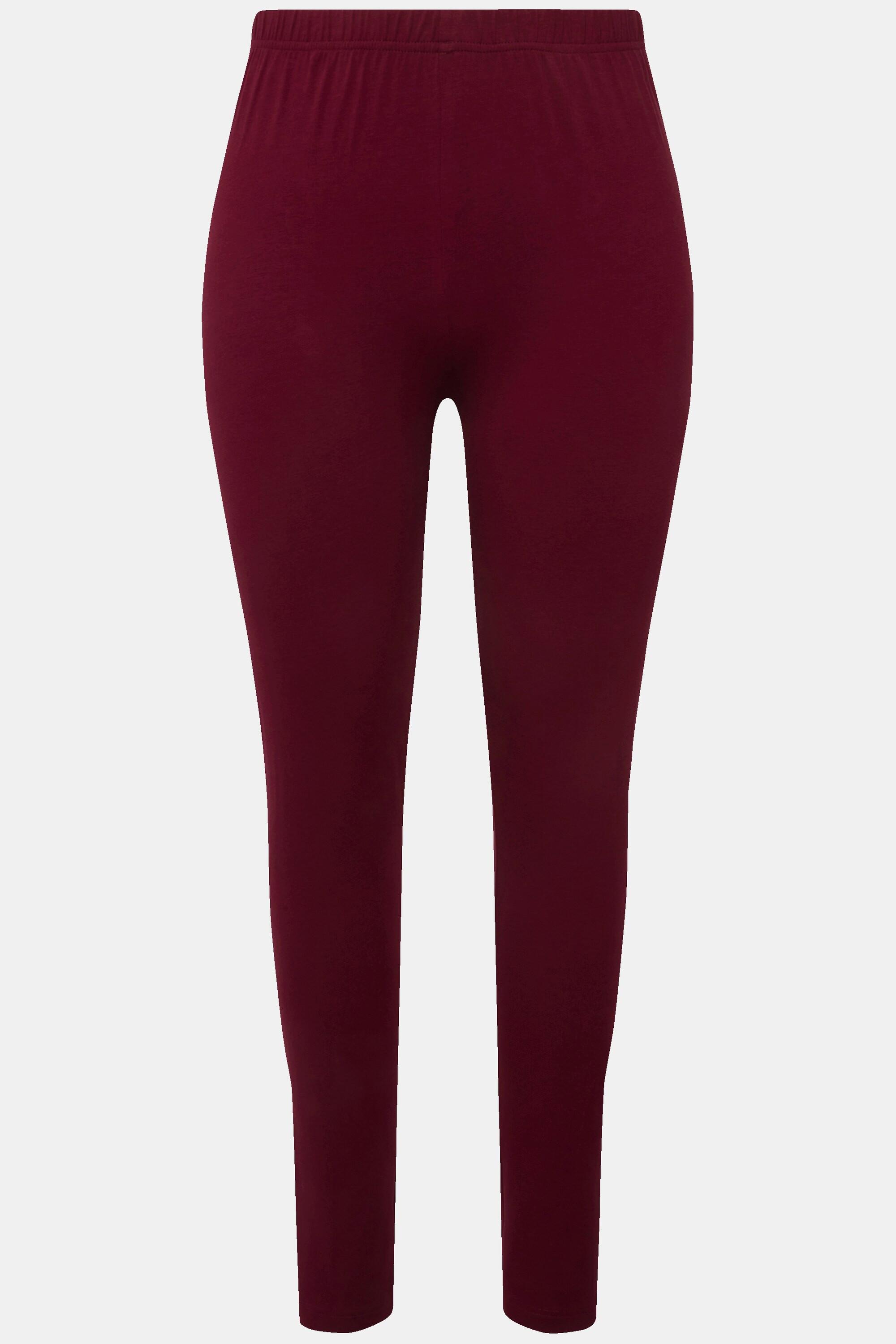 Ulla Popken  Leggings di cotone con cintura completamente elastica 