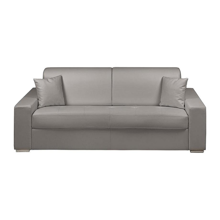 Vente-unique Schlafsofa 4Sitzer EMIR LiegeflächeMatratzen  