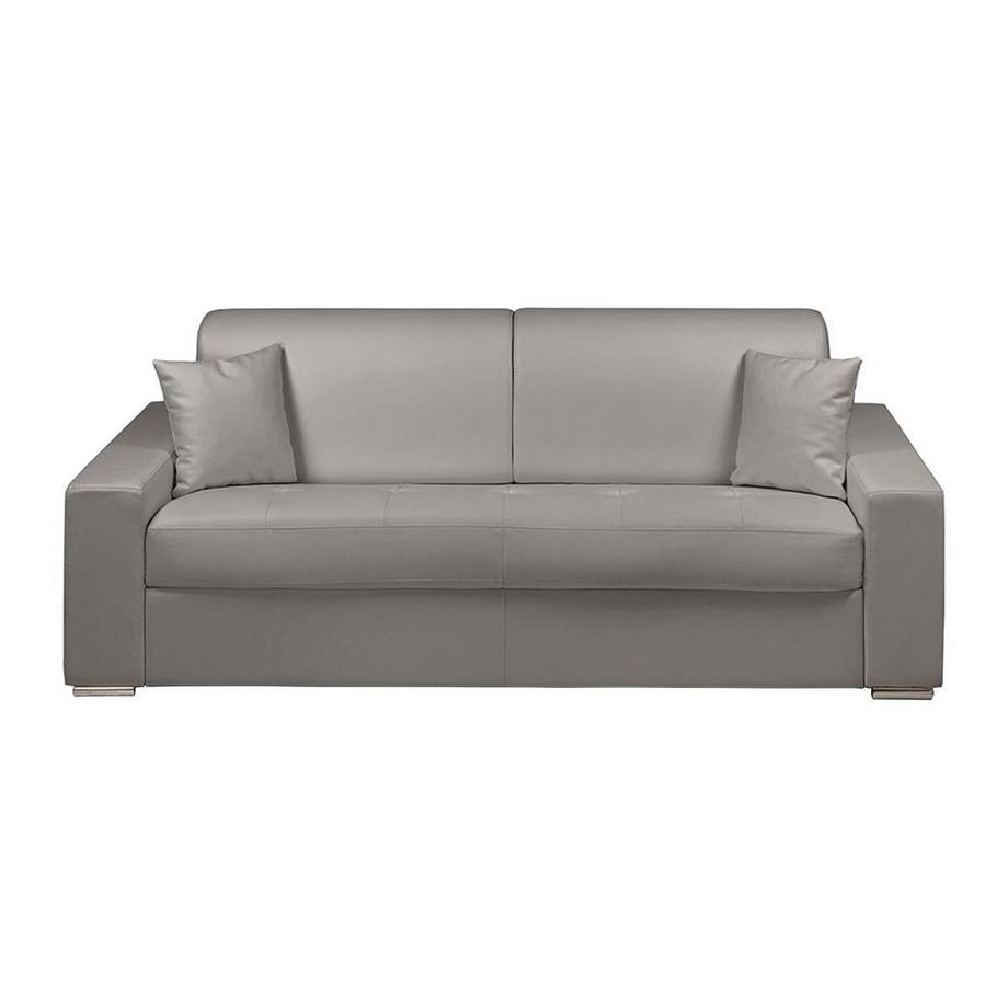 Vente-unique Schlafsofa 4Sitzer EMIR LiegeflächeMatratzen  
