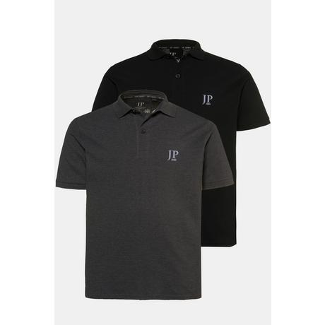 JP1880  Poloshirts, Basic, 2er-Pack, Piqué, gekämmte Baumwolle 