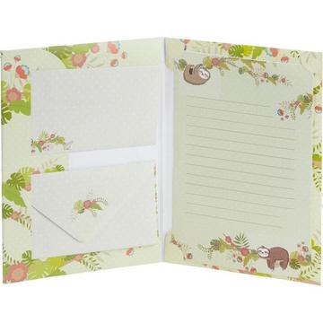 Briefpapierset Faultier