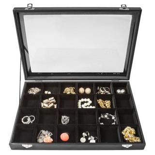 Tectake  Boîte à bijoux 24 compartiments 