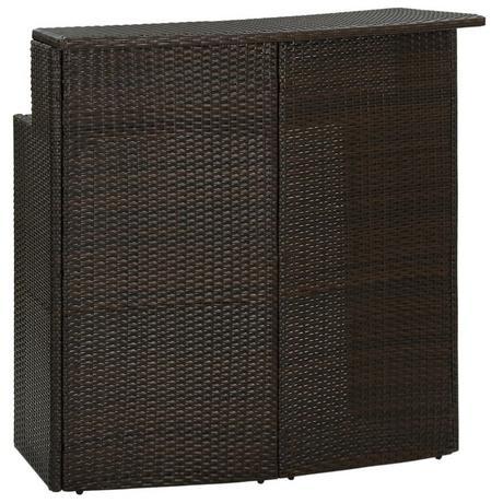 VidaXL Bartisch poly-rattan  