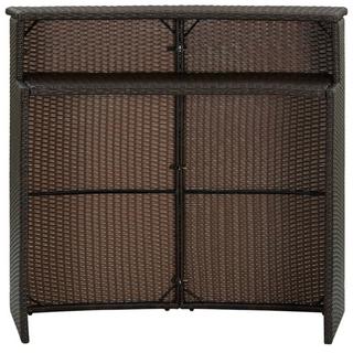 VidaXL Bartisch poly-rattan  