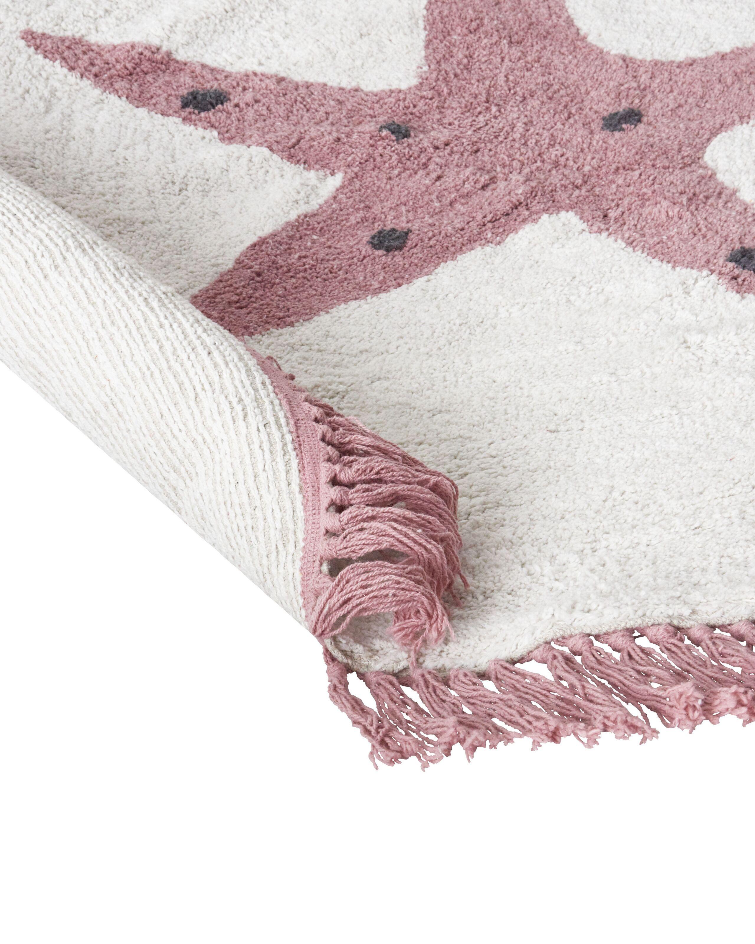 Beliani Tapis enfant en Coton Moderne STARS  