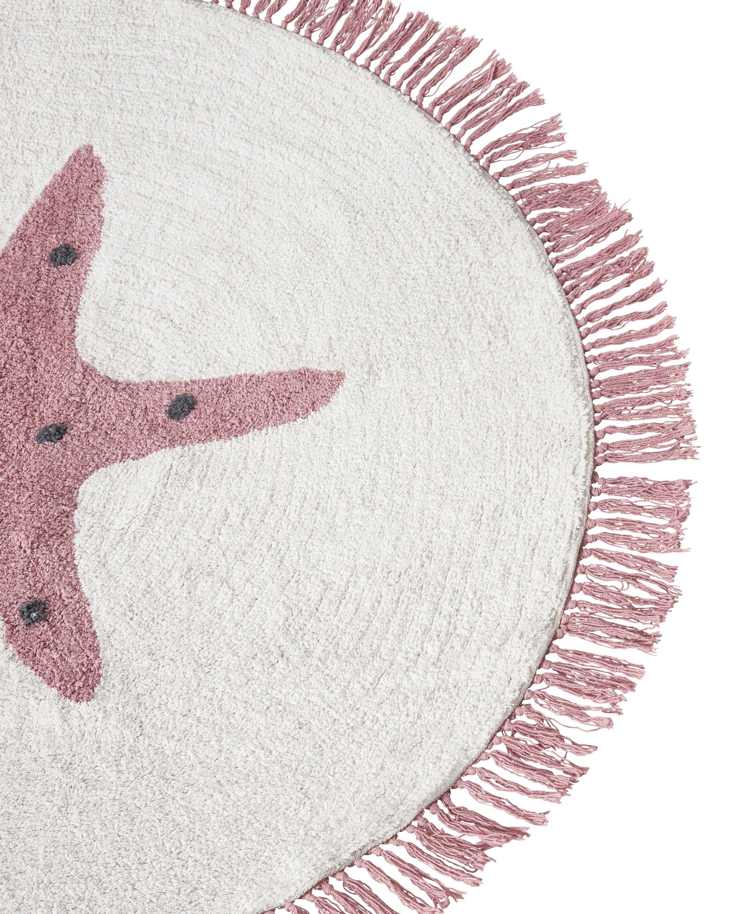 Beliani Tapis enfant en Coton Moderne STARS  