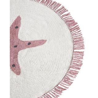 Beliani Kinderteppich aus Baumwolle Modern STARS  
