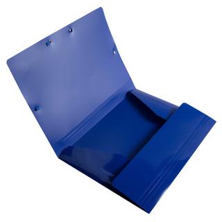 Exacompta Sammelmappe A4 mit Gummizug und 3 Klappen, Recycling-PP, BeeBlue - x 24  