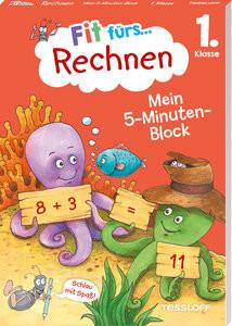 Fit fürs Rechnen 1. Klasse. Mein 5-Minuten-Block Meyer, Julia; Wandrey, Guido (Illustrationen) Couverture rigide 