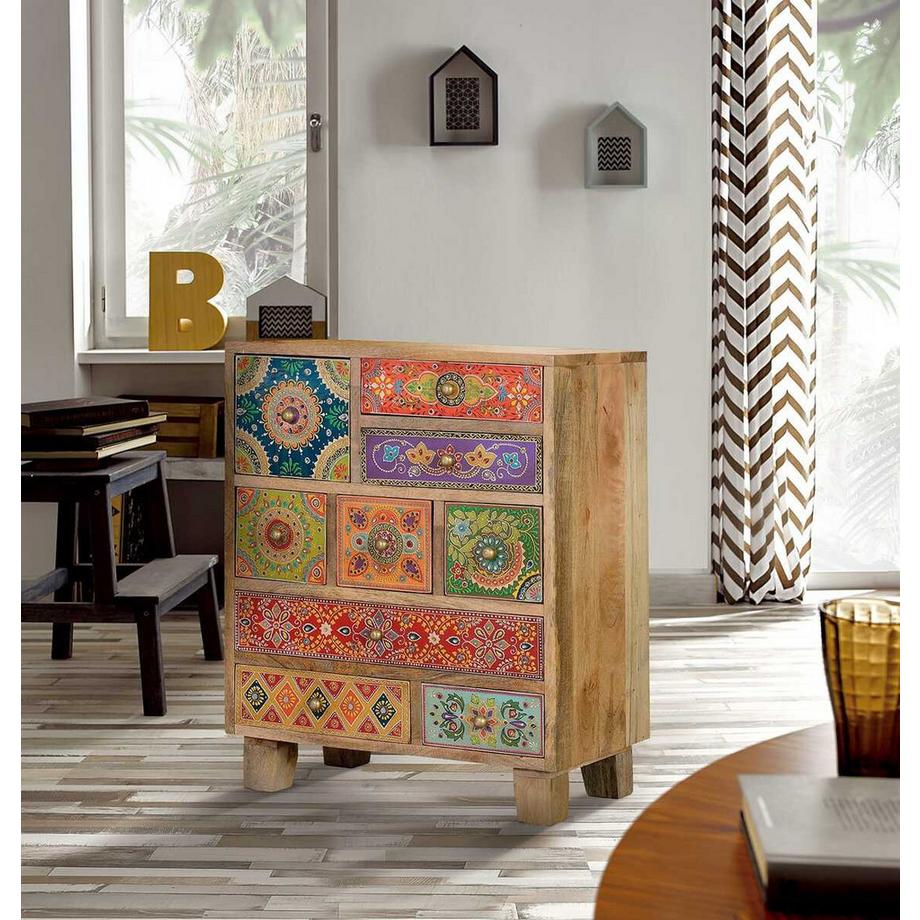 mutoni Table de nuit Marisa Mango multicolor 52x30x63  