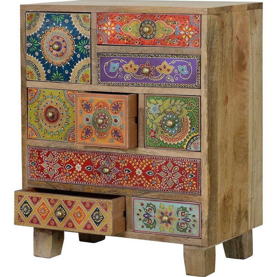 mutoni Table de nuit Marisa Mango multicolor 52x30x63  