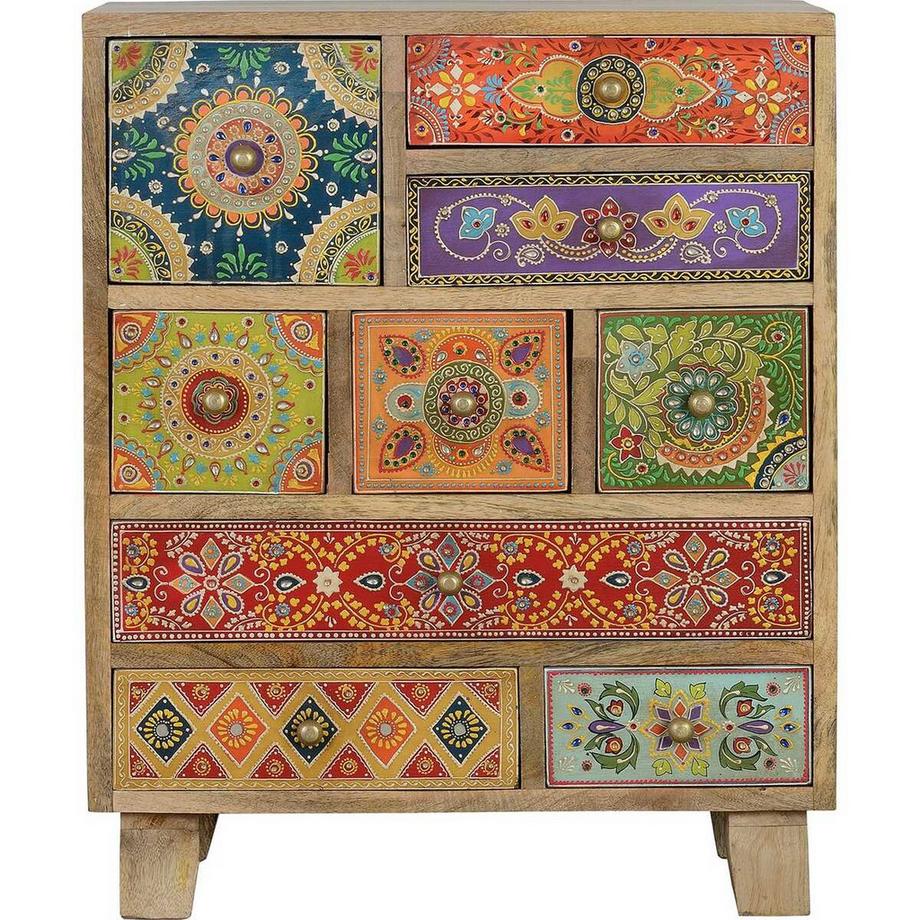 mutoni Table de nuit Marisa Mango multicolor 52x30x63  