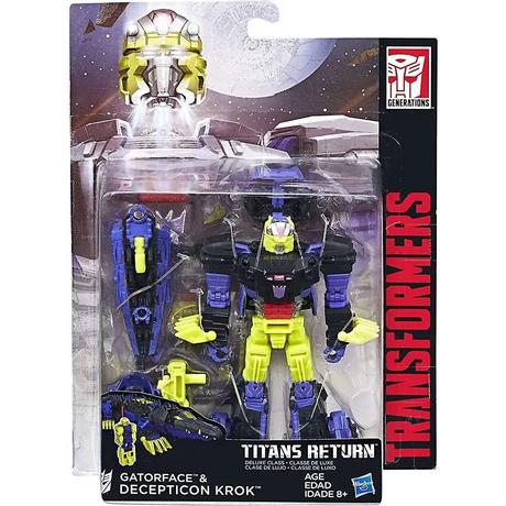 Hasbro  Transformers Generations Titans Return Gatorface & Decepticon Krok Deluxe Action Figure 